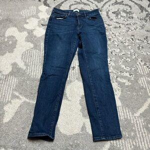 LOFT Petite Skinny Dark Wash Denim Jeans